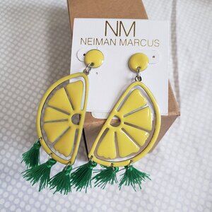 NWT Lemon Tassel Dangle Earrings from Neiman Marcus